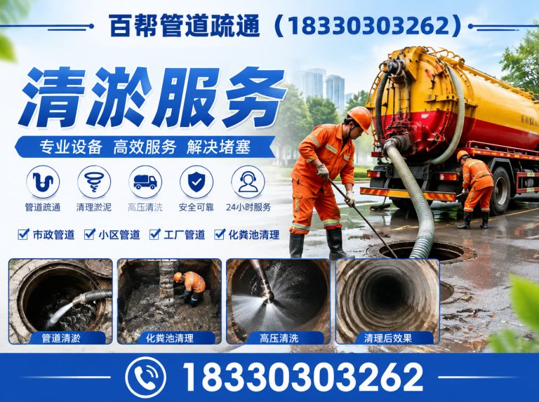 河北唐山海港经济开发区唐山管道疏通展示图